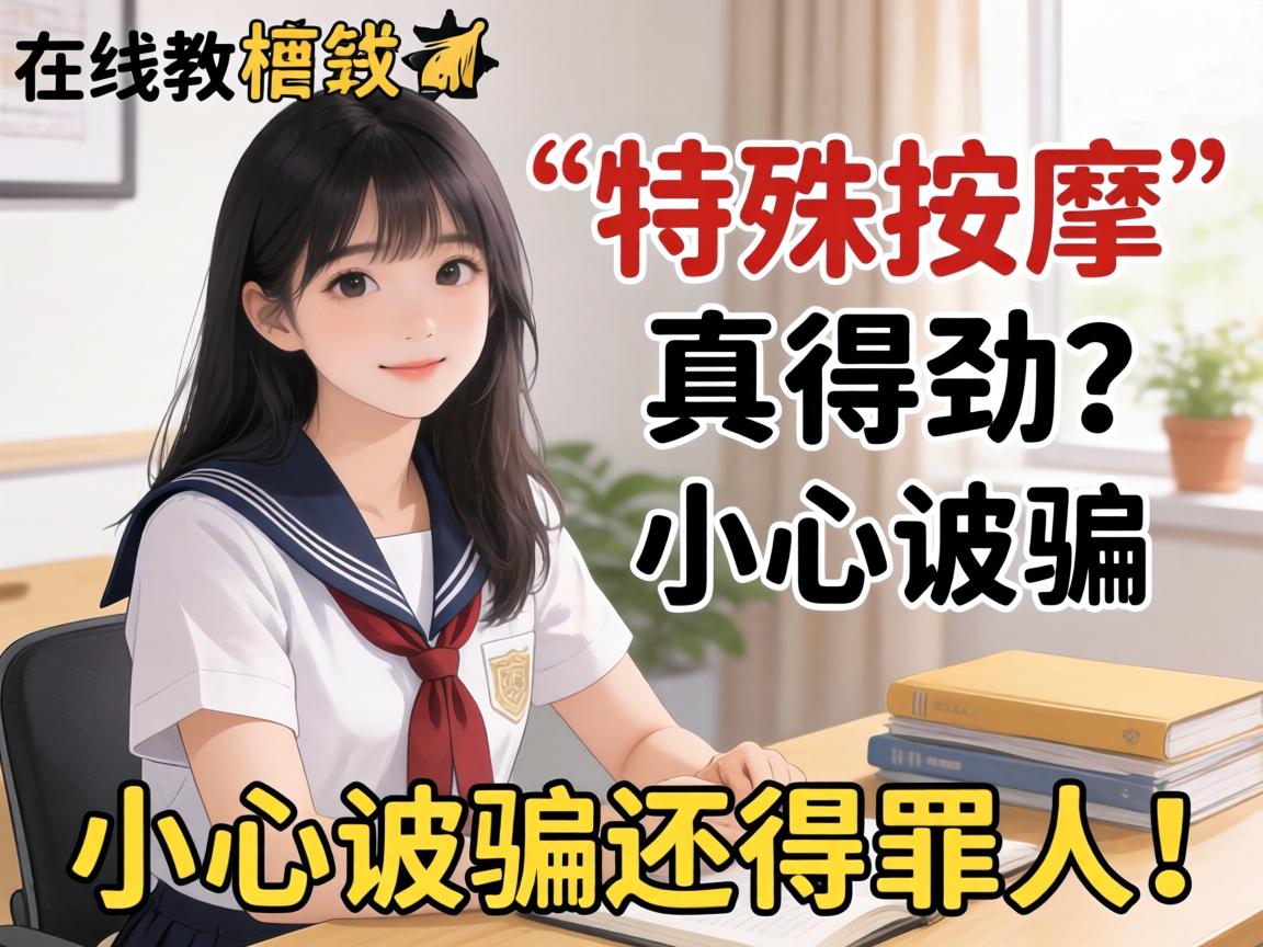 女大学生在线教“特殊按摩”真得劲？小心被骗还得罪人！