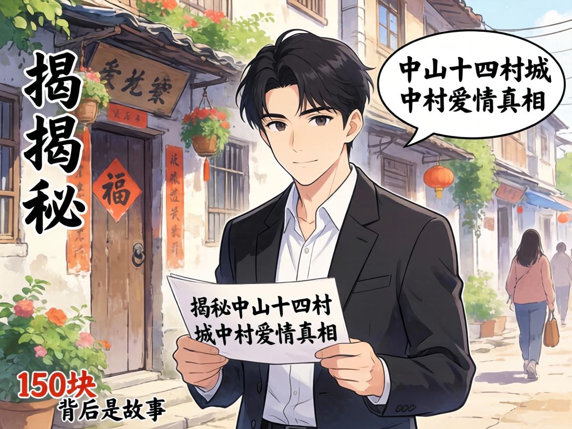 揭秘中山十四村城中村爱情真相，150块背后是啥故事？