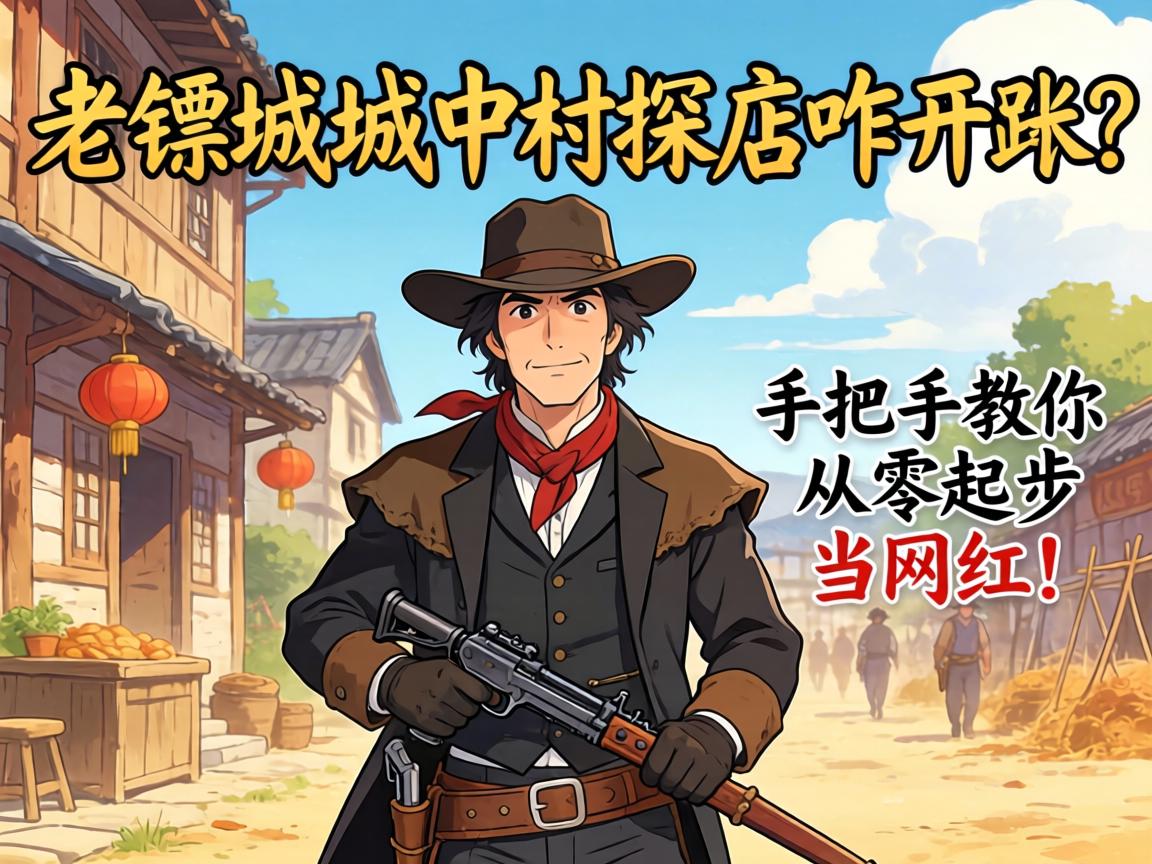 老镖客城中村探店咋开张？手把手教你从零起步当网红！