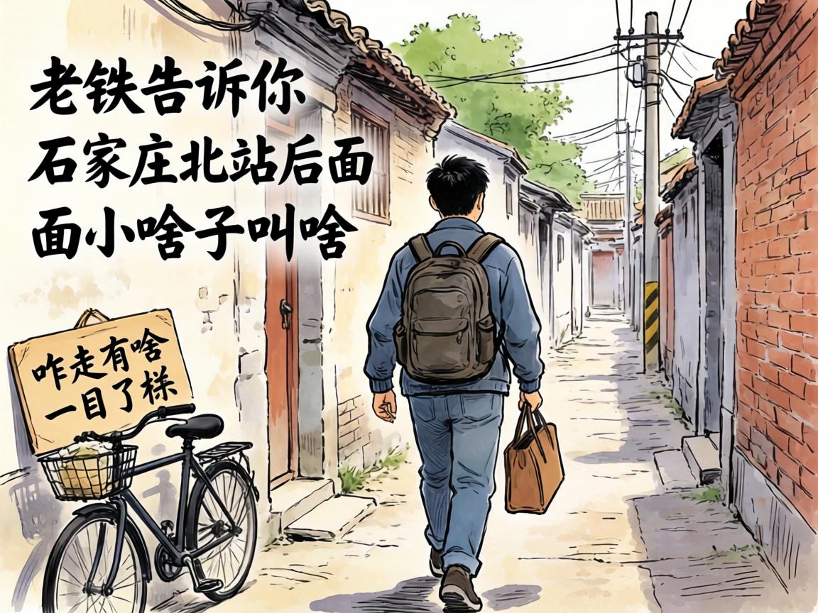 老铁告诉你石家庄北站后面小巷子叫啥名，咋走有啥一目了然！