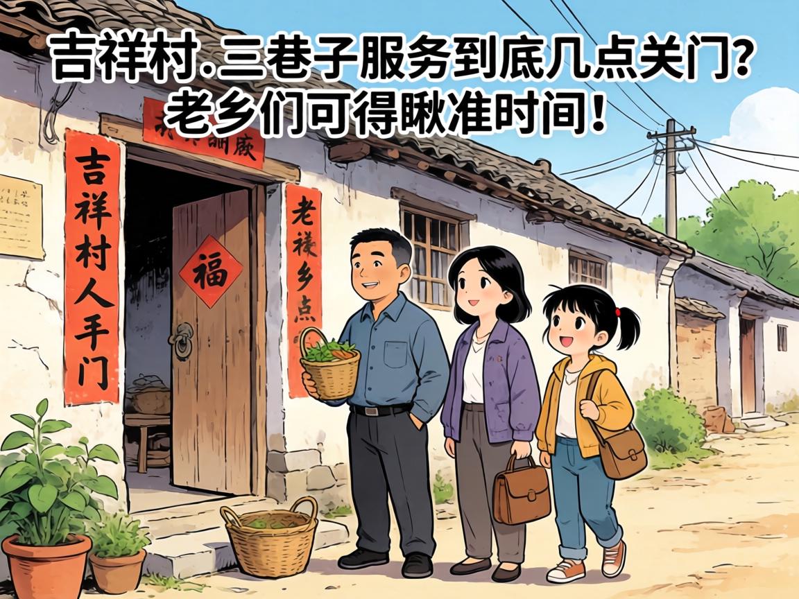 吉祥村3个巷子服务到底几点关门？老乡们可得瞅准时间！