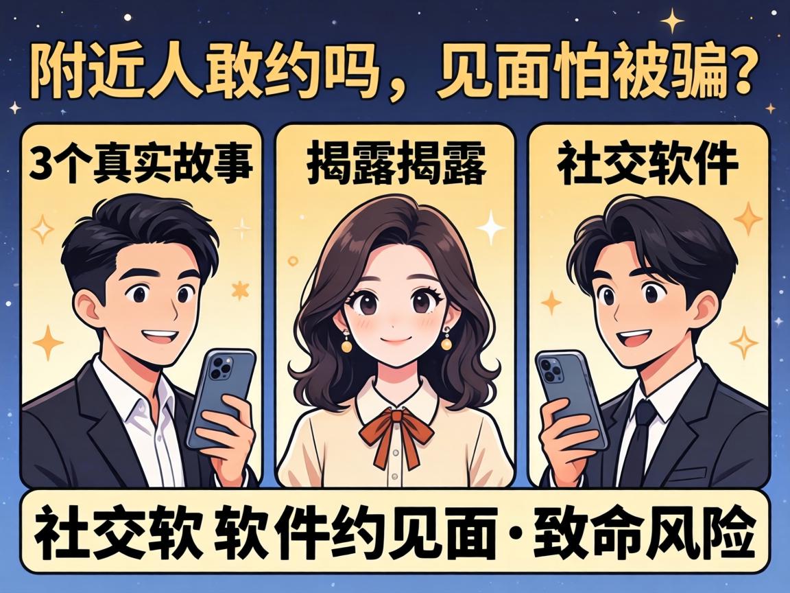 附近人敢约吗,见面怕被骗？3个真实故事揭露社交软件约见面的致命风险