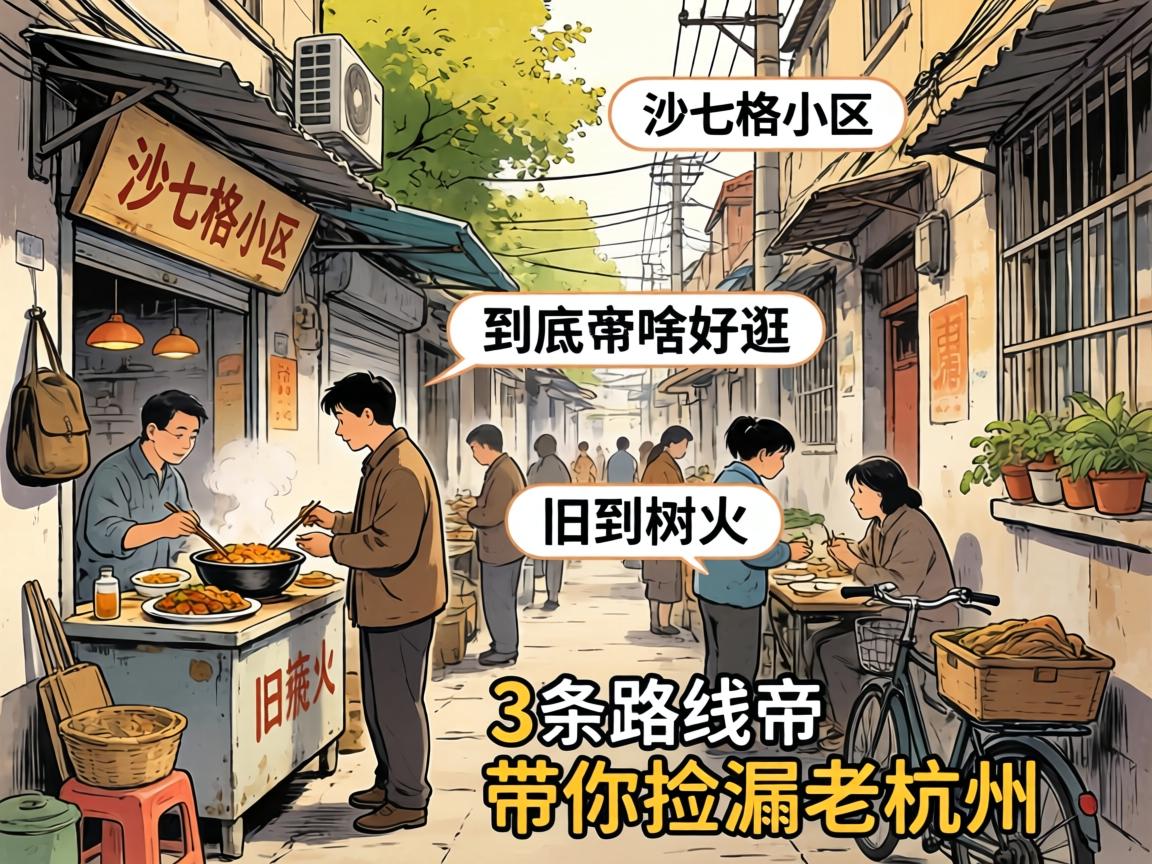下沙七格小区小巷子到底有啥好逛?美食、旧物、烟火气,3条路线带你捡漏老杭州!
