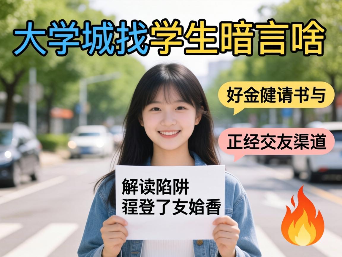 大学城找学生暗语是啥意思？解读陷阱与正经交友渠道分享?