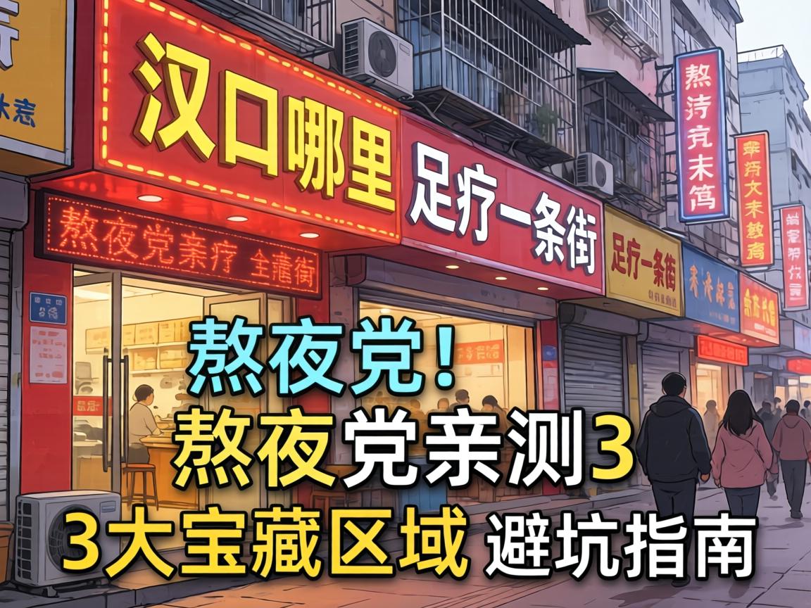 汉口哪里有足疗一条街？熬夜党亲测3大宝藏区域，附避坑指南！