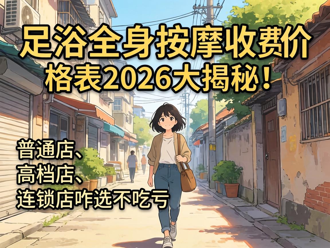足浴全身按摩收费价格表2026大揭秘！普通店、高档店、连锁店咋选不吃亏