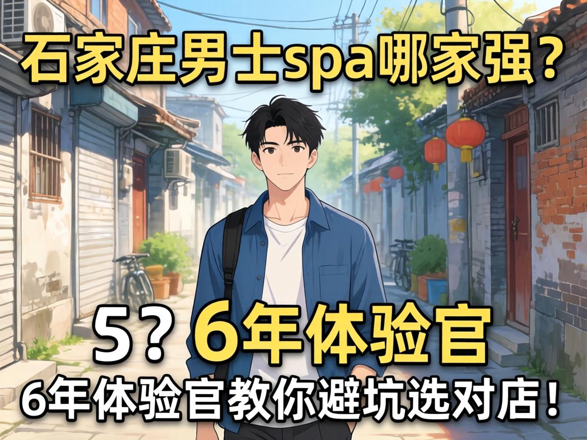 石家庄男士spa哪家强？6年体验官教你避坑选对店！
