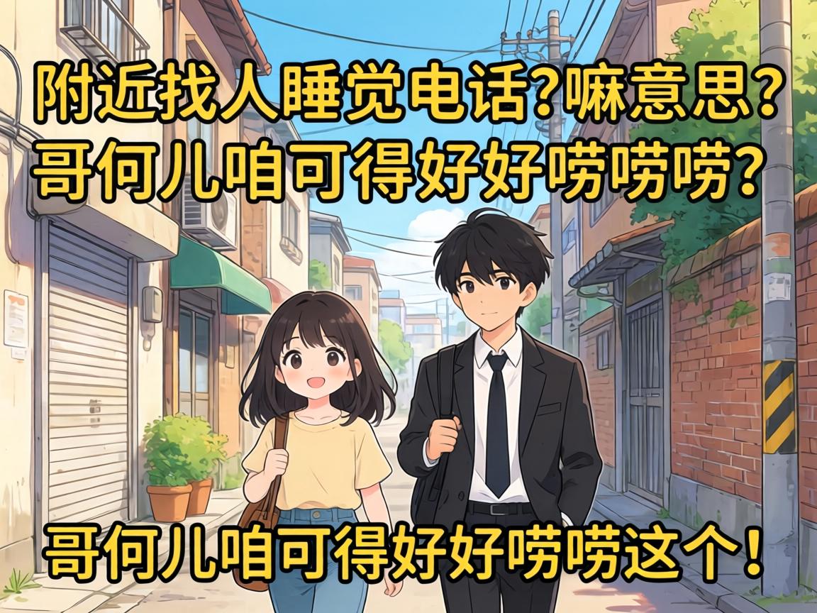 附近找人睡觉电话？嘛意思？哥们儿咱可得好好唠唠这个！