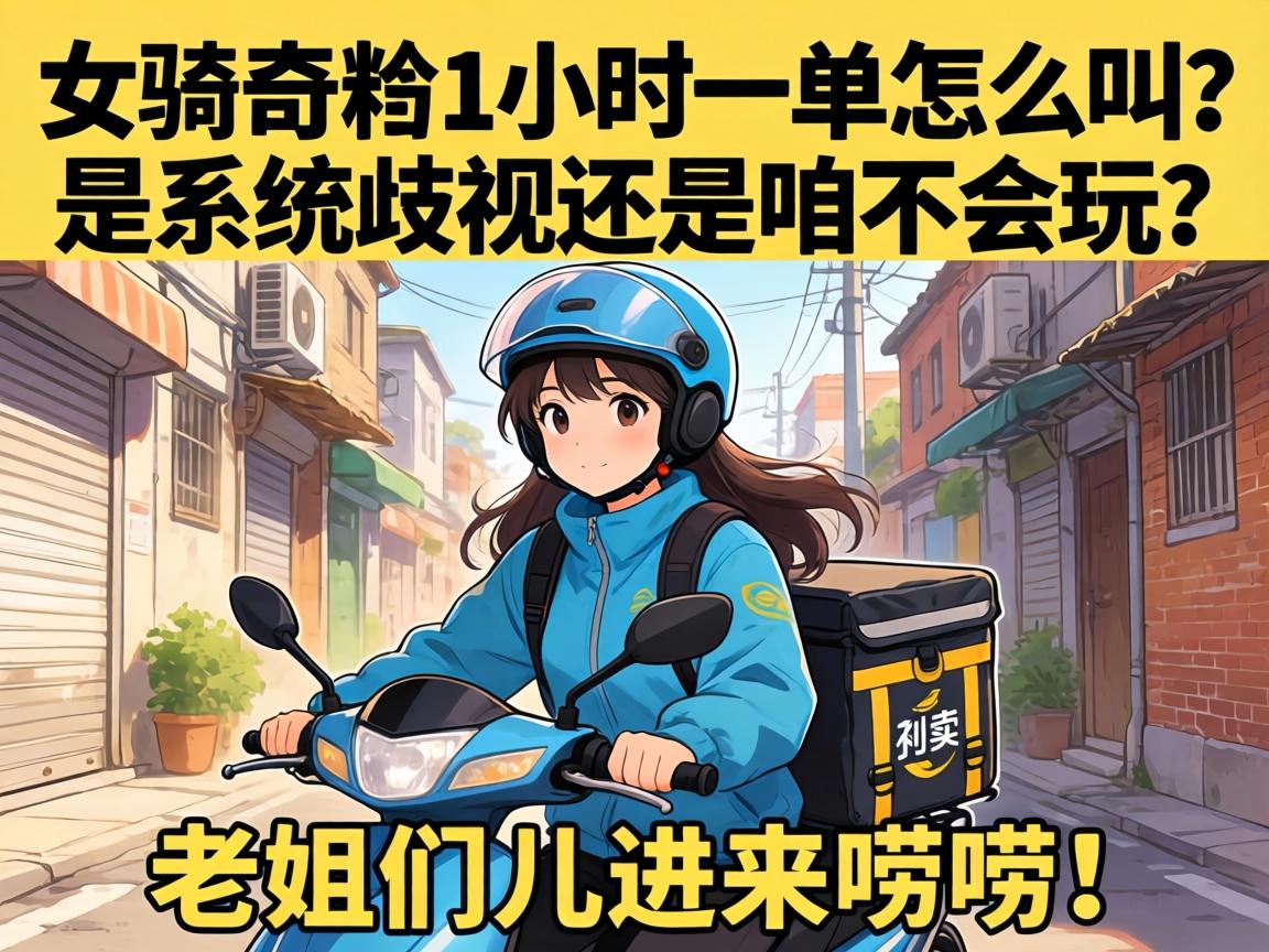女骑手外卖一小时一单怎么叫？是系统歧视还是咱不会玩？老姐们儿进来唠唠！
