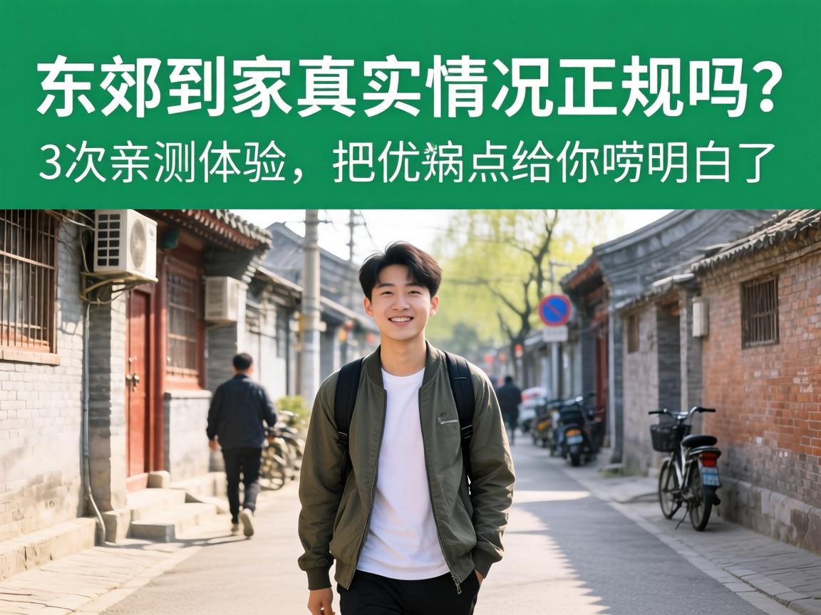 东郊到家真实情况正规吗？3次亲测体验，把优缺点给你唠明白了