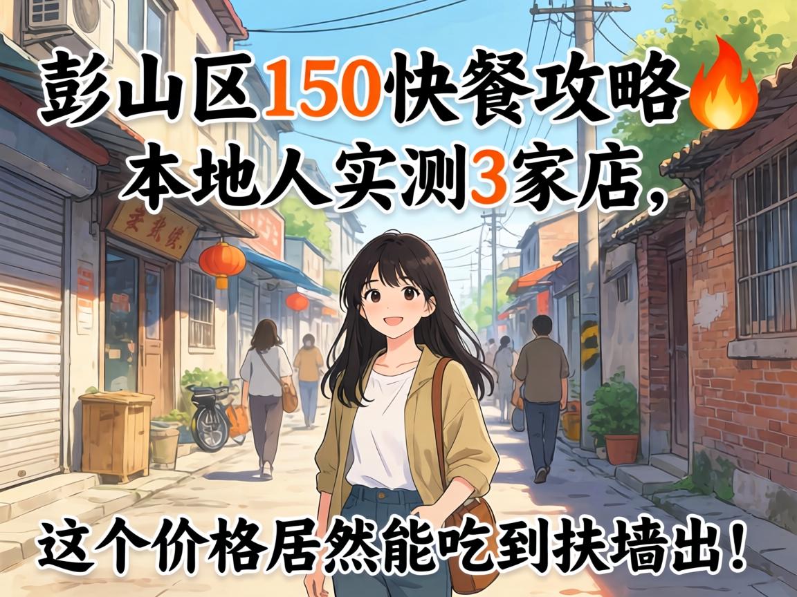彭山区150快餐攻略?本地人实测3家店，这个价格居然能吃到扶墙出！