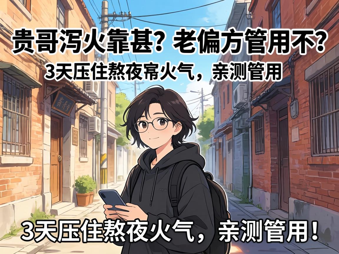 贵哥泻火靠甚？老偏方管用不？，3天压住熬夜火气，亲测管用！