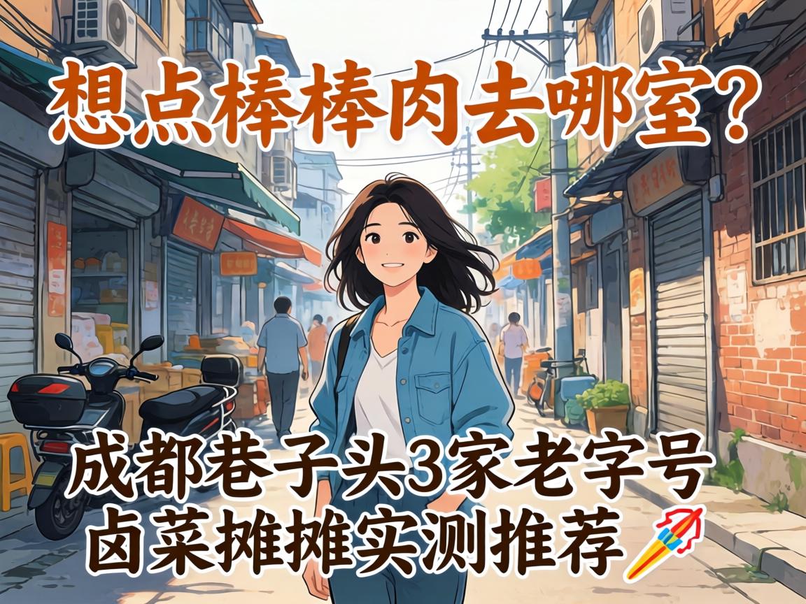 想点棒棒肉去哪家?成都巷子头3家老字号卤菜摊摊实测推荐?